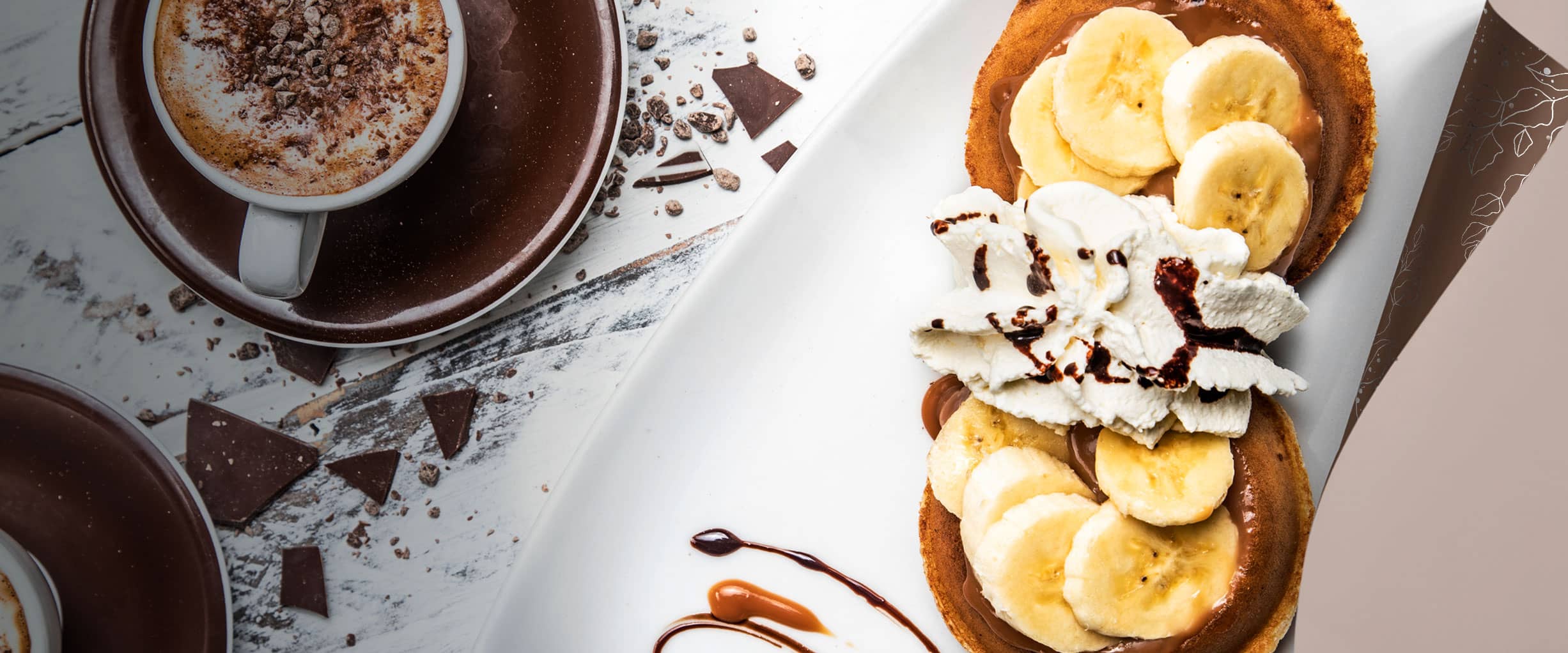 Crepes & Waffles Arte transformado en alimento.